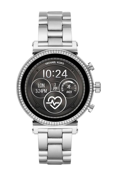 michael kors smartwatch sofie zilver|michael kors access touchscreen smartwatch.